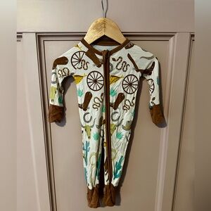 Little Sleepies Cowboy Print Zippy Pajama